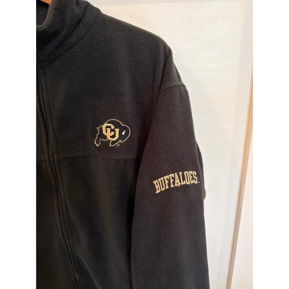 Pro Player | Colorado University Buffalo Full Zip Fleece Jacket | Black | Large